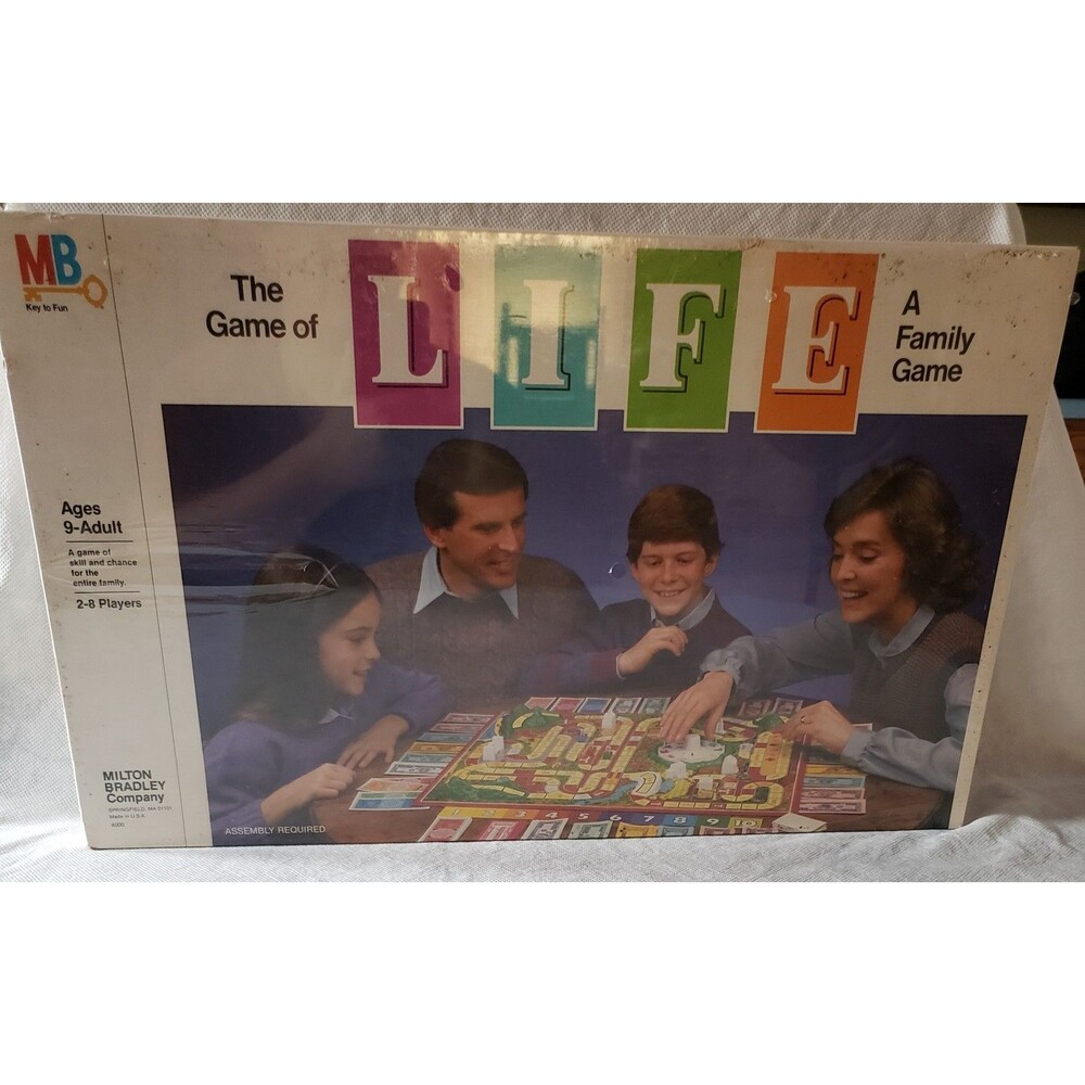 1985 Milton Bradley The Game of Life Board Game Sealed Vintage Family Game